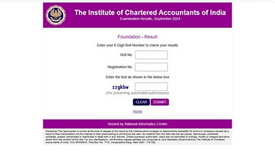 ICAI CA Foundation September 2024 results released at icai.nic.in. Check scores via direct link. ICAI CA Foundation September 2024 results released at icai.nic.in. Check scores via direct link.