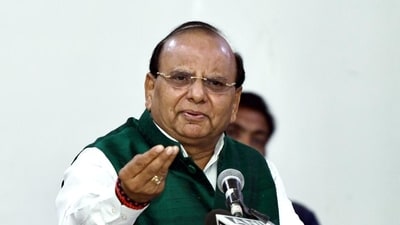 Delhi LG VK Saxena. (File) Delhi LG VK Saxena. (File)