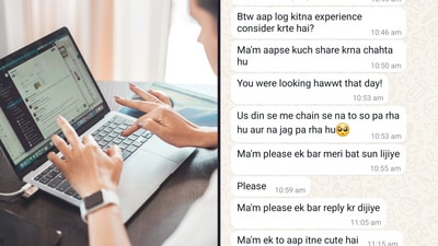 An HR professional from Noida reveals shocking messages she has received
