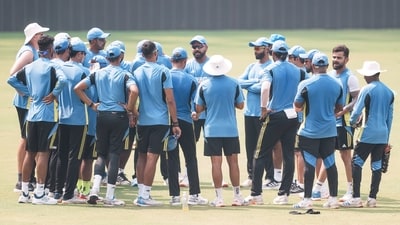 Indian players during a practice session ahead of their third Test cricket match against New Zealand, at Wankhede Stadium in Mumbai, Wednesday, Oct. 30, 2024 (PTI) Indian players during a practice session ahead of their third Test cricket match against New Zealand, at Wankhede Stadium in Mumbai, Wednesday, Oct. 30, 2024 (PTI)