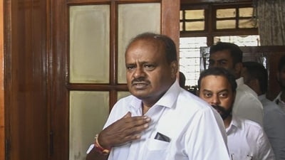 Union Minister HD Kumaraswamy. (PTI) Union Minister HD Kumaraswamy. (PTI)