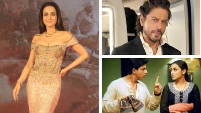 Ameesha Patel recently revealed Shah Rukh Khan's reaction after she declined Chalte Chalte. Ameesha Patel recently revealed Shah Rukh Khan's reaction after she declined Chalte Chalte.