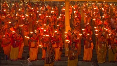 An idol of Ram Lalla was consecrated at the Ayodhya temple in January this year, a landmark event led by Modi who had also given a clarion call to go beyond the grand temple's construction to build the foundation of a "strong, capable and divine" India of the next 1,000 years. (PTI) An idol of Ram Lalla was consecrated at the Ayodhya temple in January this year, a landmark event led by Modi who had also given a clarion call to go beyond the grand temple's construction to build the foundation of a "strong, capable and divine" India of the next 1,000 years. (PTI)