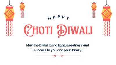 Here’s wishing you a Choti Diwali full of love, laughter, and blessings. May the lights guide your path toward success and happiness. Enjoy the festivities and cherish every moment. Here’s wishing you a Choti Diwali full of love, laughter, and blessings. May the lights guide your path toward success and happiness. Enjoy the festivities and cherish every moment.