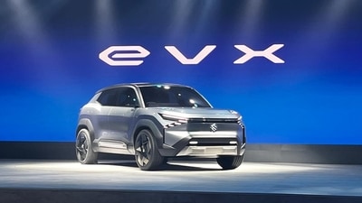 File photo: Maruti Suzuki eVX was unveiled in concept form at the Auto Expo 2023. File photo: Maruti Suzuki eVX was unveiled in concept form at the Auto Expo 2023.
