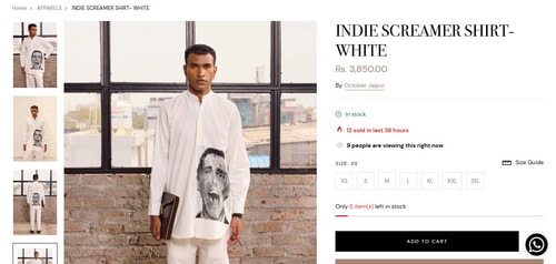 Karan Johar's American Psycho shirt is available for  ₹3,850.
