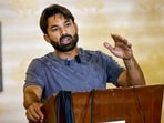 Pakistan's newly appointed white-ball skipper Mohammad Rizwan addresses a press conference ahead of the cricket team's tour to Australia Pakistan's newly appointed white-ball skipper Mohammad Rizwan addresses a press conference ahead of the cricket team's tour to Australia