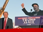 Tesla CEO Elon Musk (R) speaks on stage as he joins former US President and Republican presidential candidate Donald Trump during a campaign rally at site of his first assassination attempt in Butler, Pennsylvania on October 5, 2024. Tesla CEO Elon Musk (R) speaks on stage as he joins former US President and Republican presidential candidate Donald Trump during a campaign rally at site of his first assassination attempt in Butler, Pennsylvania on October 5, 2024.