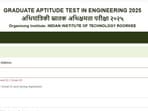 IIT GATE 2025 application correction window is now open at gate2025.iitr.ac.in. (Screenshot/goaps.iitr.ac.in)