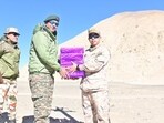 Indian, Chinese troops exchanging sweets on Diwali at the LAC. Indian, Chinese troops exchanging sweets on Diwali at the LAC.