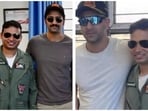 Vicky Kaushal and Ranbir Kapoor spotted at Indian Air Force base in Bikaner, Rajasthan Vicky Kaushal and Ranbir Kapoor spotted at Indian Air Force base in Bikaner, Rajasthan