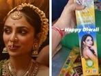 Sobhita Dhulipala shares picture of her phuljhadi to wish fans on Diwali