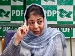 Peoples Democratic Party (PDP) and former chief minister Mehbooba Mufti. (PTI Photo)
