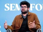 The image shows Perplexity AI’s Indian CEO, Aravind Srinivas, who joined a conversation on green card on X. 