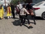 Pakistani students faced backlash after a viral video showed them performing a dangerous neck stunt.






