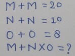 Brain teaser went viral as users engaged with a challenging math puzzle.






