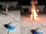 A viral video showed a man launching a rocket using Alexa,