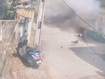 While the rider died on the sport, the pillion rider and two other person standing on the road were injured