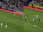 Cristiano Ronaldo misses his penalty. Cristiano Ronaldo misses his penalty.