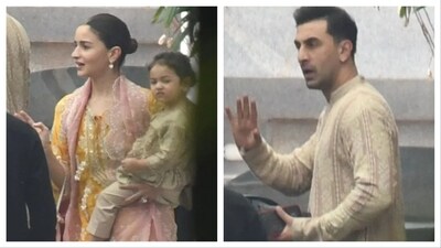 Alia Bhatt was seen in Mumbai on Thursday.