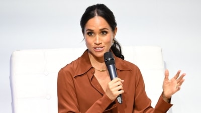Meghan Marklecriticised for ‘shrewd move’ to ensure she's not ‘pushed to the sidelines’ (Photo by Raul ARBOLEDA / AFP) (AFP) Meghan Marklecriticised for ‘shrewd move’ to ensure she's not ‘pushed to the sidelines’ (Photo by Raul ARBOLEDA / AFP) (AFP)