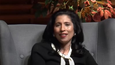 The image of Chanel CEO Leena Nair, whose ChatGPT fail story has gone viral. (YouTube/@stanfordgsb) The image of Chanel CEO Leena Nair, whose ChatGPT fail story has gone viral. (YouTube/@stanfordgsb)