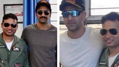 Vicky Kaushal and Ranbir Kapoor spotted at Indian Air Force base in Bikaner, Rajasthan
