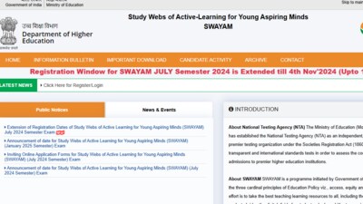 NTA SWAYAM July 2024 semester exam deadline has been extended, The revised dates are given here. NTA SWAYAM July 2024 semester exam deadline has been extended, The revised dates are given here.