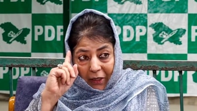 Peoples Democratic Party (PDP) and former chief minister Mehbooba Mufti. (PTI Photo) (PTI) Peoples Democratic Party (PDP) and former chief minister Mehbooba Mufti. (PTI Photo) (PTI)