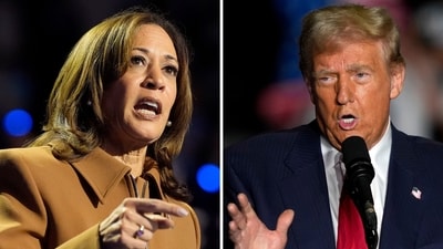 Democratic presidential nominee Vice President Kamala Harris is up against Republican presidential nominee former President Donald Trump. (AP)