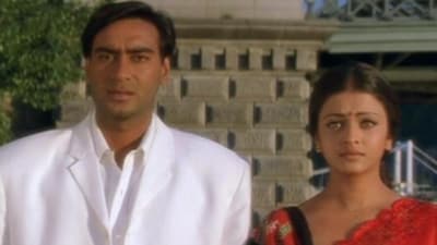 In the climax of Sanjay Leela Bhansali's Hum Dil De Chuke Sanam (1999), Nandini Played by Aishwarya Rai chooses Ajay Devgn's Vanraj over Sameer portrayed by Salman Khan amid Diwali festivities. The festival of lights symbolises a new dawn in Nandini's life as she realises her true love for her husband. In the climax of Sanjay Leela Bhansali's Hum Dil De Chuke Sanam (1999), Nandini Played by Aishwarya Rai chooses Ajay Devgn's Vanraj over Sameer portrayed by Salman Khan amid Diwali festivities. The festival of lights symbolises a new dawn in Nandini's life as she realises her true love for her husband. 