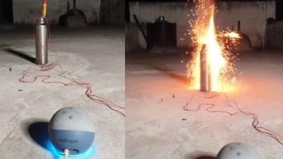 A viral video showed a man launching a rocket using Alexa, A viral video showed a man launching a rocket using Alexa,
