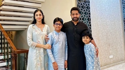 Jr NTR with his wife and kids, celebrating Diwali at home. Jr NTR with his wife and kids, celebrating Diwali at home.