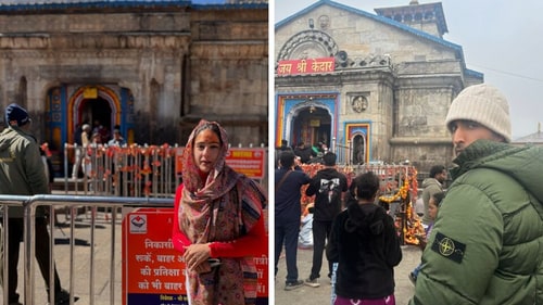 Sara Ali Khan and Arjun Pratap Bajwa both posted pictures from Kedarnath (Instagram) Sara Ali Khan and Arjun Pratap Bajwa both posted pictures from Kedarnath (Instagram)