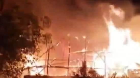 Fire tenders have been rushed to the spot (ANI) Fire tenders have been rushed to the spot (ANI)