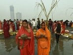 Devotees perform rituals in the Yamuna River at Kalindi Kunj on the occasion of Chhath Pooja. (File image) Devotees perform rituals in the Yamuna River at Kalindi Kunj on the occasion of Chhath Pooja. (File image)