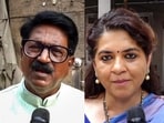 Shiv Sena (UBT) leader Arvind Sawant and Shaina NC