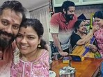 Actor Bala and his wife Kokila celebrated their first Diwali with his mother.