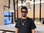 Aravind Srinivas, CEO of Perplexity AI, dressed up as Mark Zuckerberg for Halloween