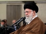 Iran's Supreme Leader Ayatollah Ali Khamenei attends a meeting in Tehran. 