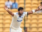 Jasprit Bumrah appeals successfully for the wicket of New Zealand's Devon Conway Jasprit Bumrah appeals successfully for the wicket of New Zealand's Devon Conway
