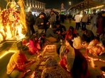 The city centre, Lal Chowk in Srinagar, which buzzes with tourists during the day, came alive in the evening, with the entire market aglow as Diwali was celebrated on Thursday.