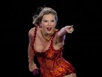 TOPSHOT - US singer Taylor Swift performs on stage during "The Eras Tour" at the Hard Rock stadium in Miami Gardens, Florida, October 18, 2024. (Photo by CHANDAN KHANNA / AFP) TOPSHOT - US singer Taylor Swift performs on stage during "The Eras Tour" at the Hard Rock stadium in Miami Gardens, Florida, October 18, 2024. (Photo by CHANDAN KHANNA / AFP)