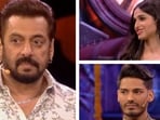 Salman Khan was left shocked as wild card entrants - Kanika Kapoor and Digvijay Singh clashed on-stage. Salman Khan was left shocked as wild card entrants - Kanika Kapoor and Digvijay Singh clashed on-stage.