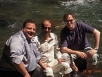 Omar Abdullah (right) with late politician Devender Singh Rana (left) in a photo from 2009.