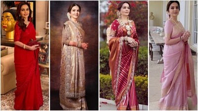 On Nita Ambani's birthday, let's revisit some of her iconic saree looks, (Instagram) On Nita Ambani's birthday, let's revisit some of her iconic saree looks, (Instagram)