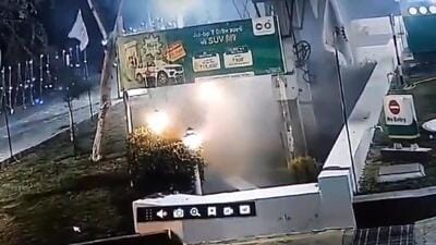 A CCTV in the vicinity captured the blast as it took place around 1.30 am on Sunday. (HT File)