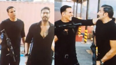 Akshay Kumar with Ajay Devgn and Ranveer Singh in Singham Again