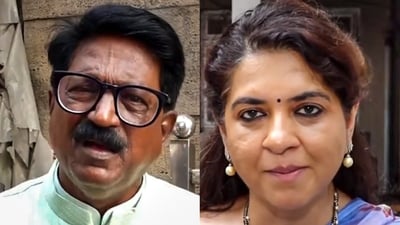Shiv Sena (UBT) leader Arvind Sawant and Shaina NC Shiv Sena (UBT) leader Arvind Sawant and Shaina NC