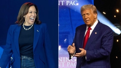 US Vice President and Democratic presidential candidate Kamala Harris and former president and Republican candidate Donald Trump (Photo by Rebecca NOBLE and CHRISTIAN MONTERROSA / AFP)